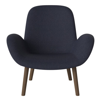 Fauteuil Seed Lounge - Rembourré - Base en chêne huilé, foncé
