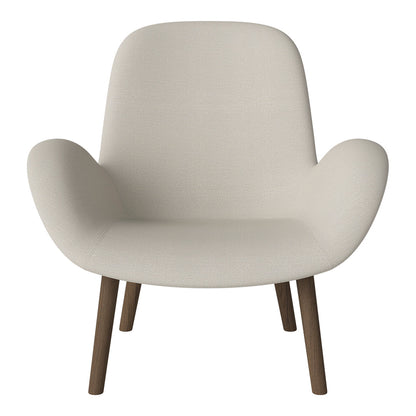 Fauteuil Seed Lounge - Rembourré - Base en chêne huilé, foncé