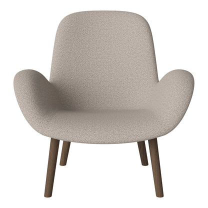 Fauteuil Seed Lounge - Rembourré - Base en chêne huilé, foncé