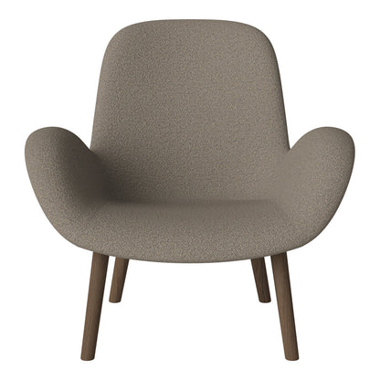 Fauteuil Seed Lounge - Rembourré - Base en chêne huilé, foncé