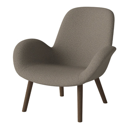 Fauteuil Seed Lounge - Rembourré - Base en chêne huilé, foncé