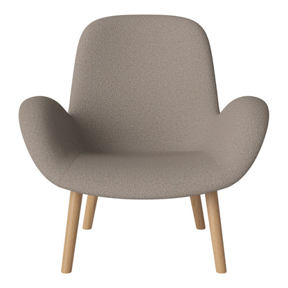 Fauteuil Seed Lounge - Rembourré - Piètement en chêne huilé