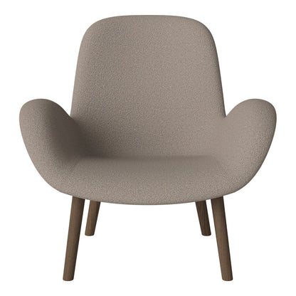 Fauteuil Seed Lounge - Rembourré - Base en chêne huilé, foncé