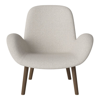 Fauteuil Seed Lounge - Rembourré - Base en chêne huilé, foncé