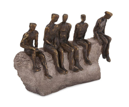 Statue de la figure en attente