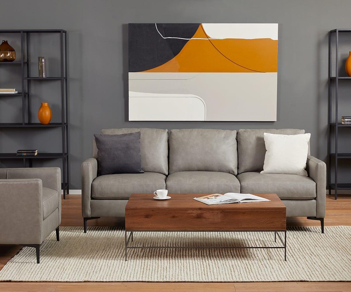 Table basse de rangement à plateau relevable Leende