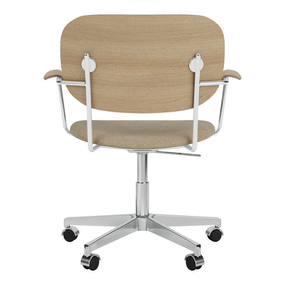Fauteuil de bureau Co - Assise rembourrée - Base pivotante avec roulettes