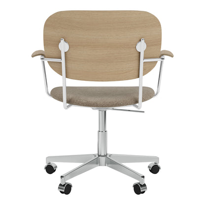 Fauteuil de bureau Co - Assise rembourrée - Base pivotante avec roulettes