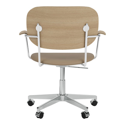 Fauteuil de bureau Co - Assise rembourrée - Base pivotante avec roulettes