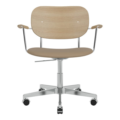 Fauteuil de bureau Co - Assise rembourrée - Base pivotante avec roulettes