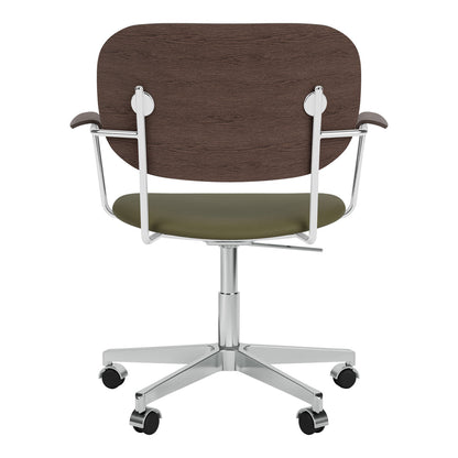 Fauteuil de bureau Co - Assise rembourrée - Base pivotante avec roulettes