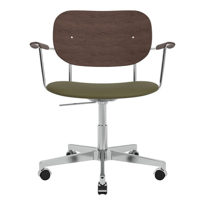 Fauteuil de bureau Co - Assise rembourrée - Base pivotante avec roulettes