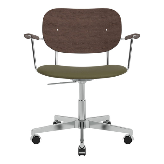 Fauteuil de bureau Co - Assise rembourrée - Base pivotante avec roulettes