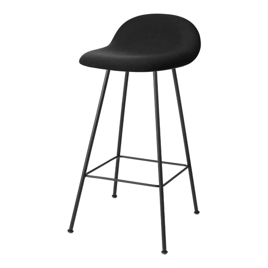 Tabouret de bar 3D Gubi - Entièrement rembourré - Base centrale