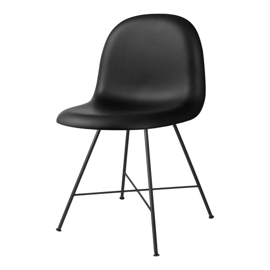 Chaise de salle à manger 3D Gubi - Entièrement rembourrée - Base centrale