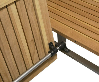 Table à manger extensible d'extérieur Farino