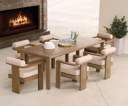 Chaise de salle à manger d'extérieur Vinna