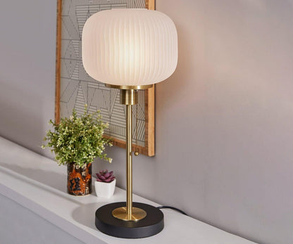 Lampe de table patinée