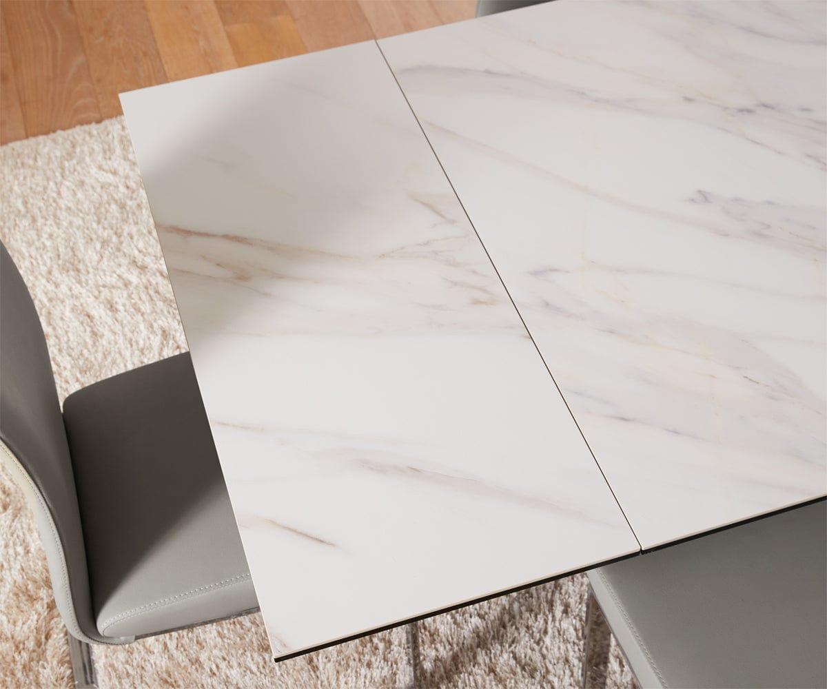 Table à manger extensible en acier