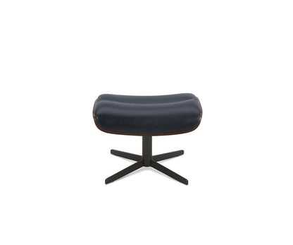 Fauteuil inclinable et ottoman en cuir Alvar