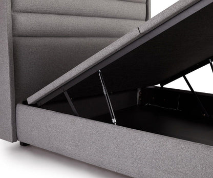 Lit de rangement rembourré Reed