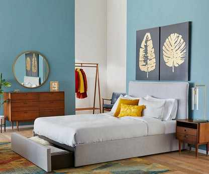 Lit de rangement rembourré Blake