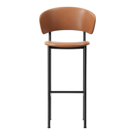 Tabouret de bar Plan avec accoudoirs - Entièrement rembourré