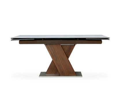 Table à manger extensible en acier