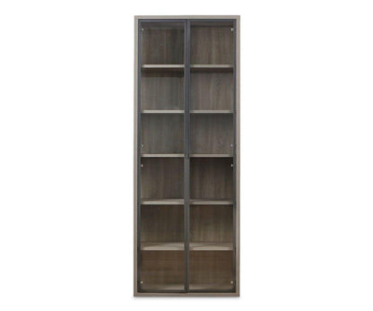 Bibliothèque haute Gammel avec portes vitrées