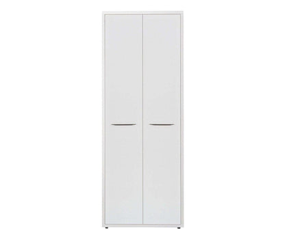 Bibliothèque haute Gammel avec portes - Blanc