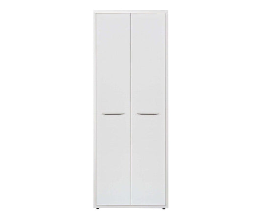 Bibliothèque haute Gammel avec portes - Blanc