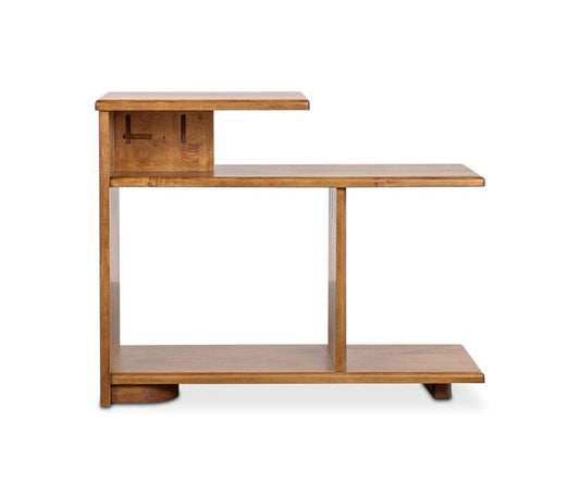 Table d'appoint Wood Castle du milieu du siècle