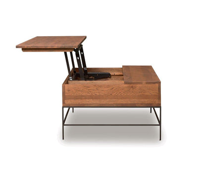 Table basse de rangement à plateau relevable Leende