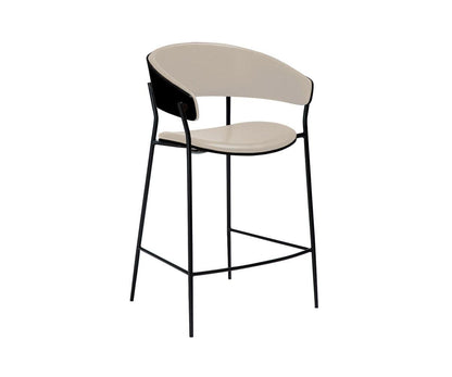 Tabouret de bar en cuir pour berceau