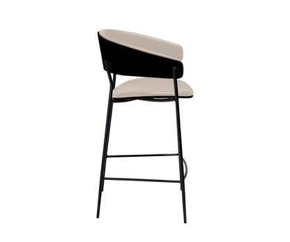 Tabouret de bar en cuir pour berceau