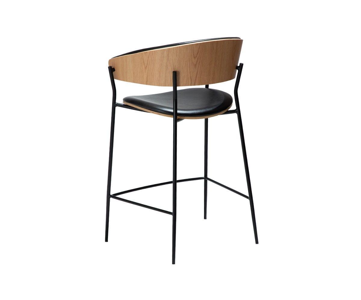 Tabouret de bar en cuir pour berceau