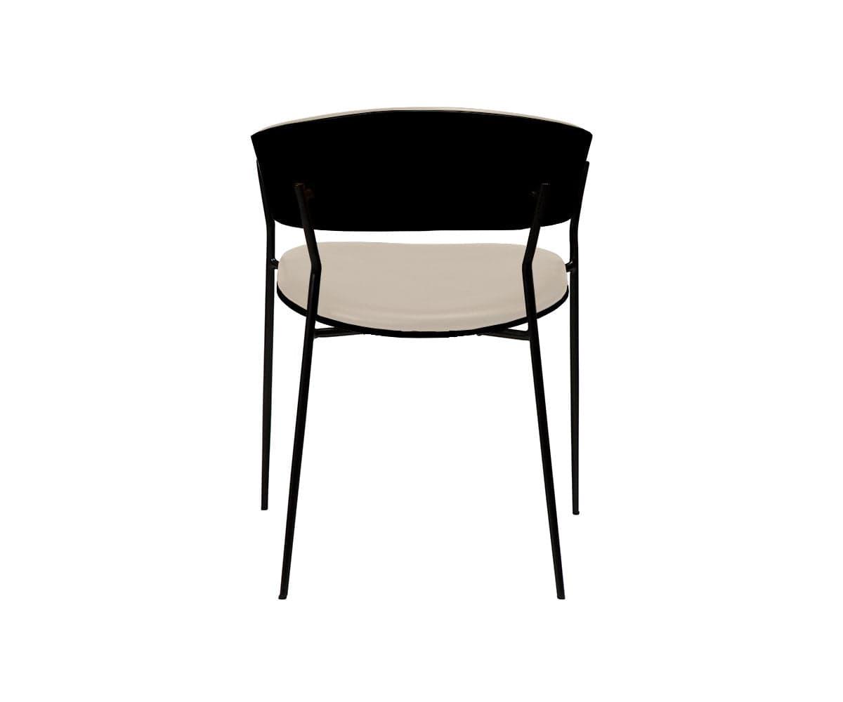 Chaise de salle à manger en cuir pour berceau