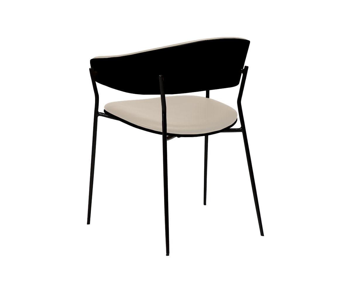 Chaise de salle à manger en cuir pour berceau