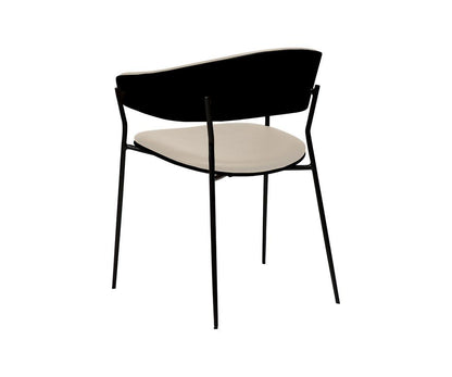 Chaise de salle à manger en cuir pour berceau