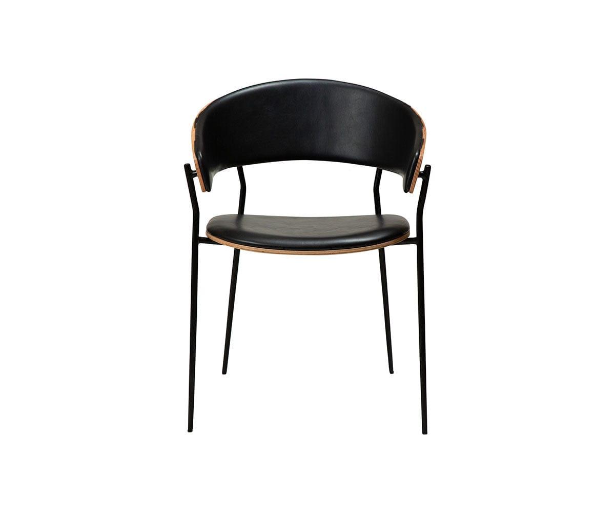 Chaise de salle à manger en cuir pour berceau