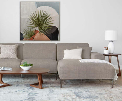 Peinture à l'huile de frondes au clair de lune