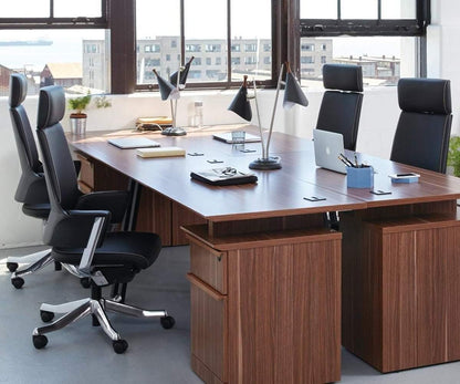 Chaise de bureau en cuir Delphi