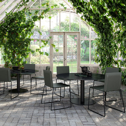 Chaise de salle à manger d'extérieur Dry - Base traîneau - Empilable