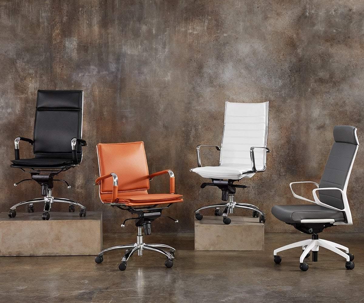 Chaise de bureau à dossier haut Brock