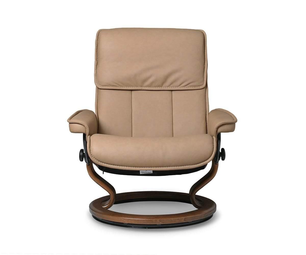 Stressless® Admiral Fauteuil inclinable et ottoman - Sable