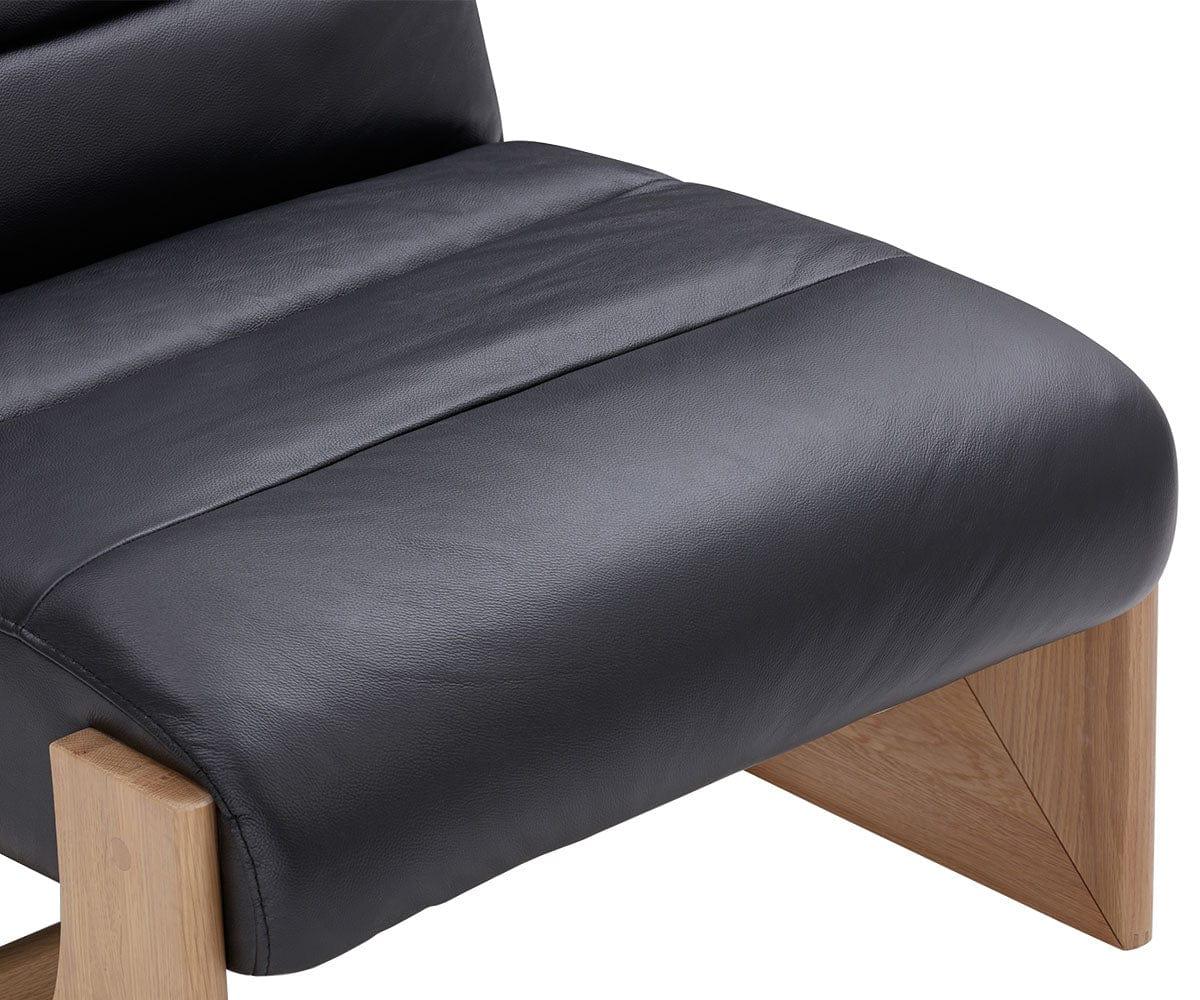 Chaise longue en cuir Unni