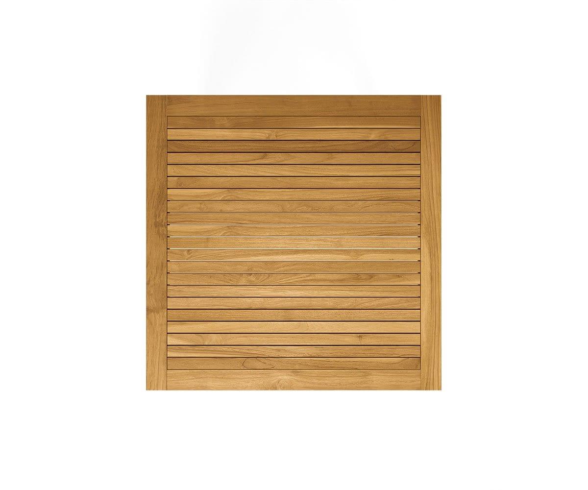 Table à manger carrée d'extérieur Farino