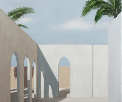 Évasion lointaine I Peinture à l'huile