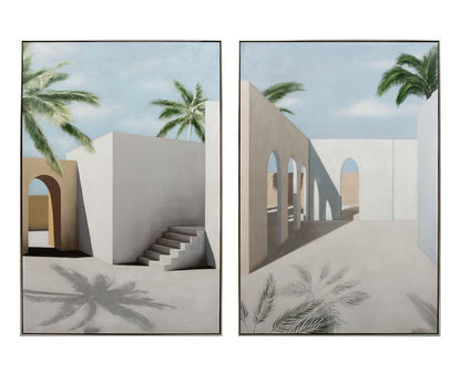 Évasion lointaine I Peinture à l'huile