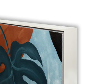 Peinture à l'huile Monstera au clair de lune